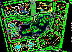 某綜合區(qū)總平面景觀(guān)設(shè)計(jì)圖免費(fèi)下載
